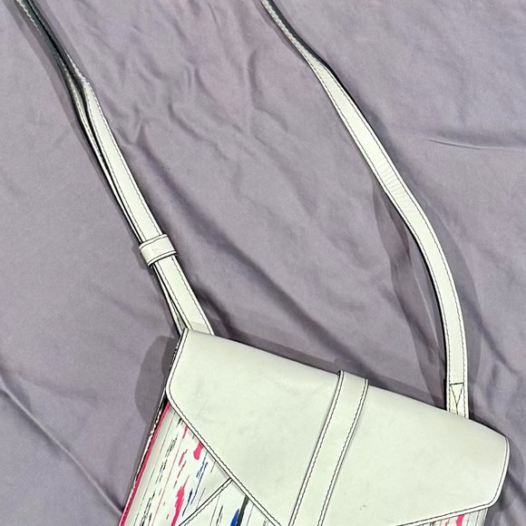 IIIBECA by JOY GRYSON CROSSBODY - WHITE PATTERN BLUE/PINK SILM LEATHER (2014) - Picture 2 of 9